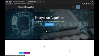 Custom Encryption-Decryption Web App