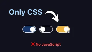 CSS only toggle switch No JavaScript required