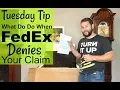 What to do When FedEx Denies Your Insurance Claim