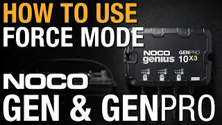 How to use Force Mode on NOCO GEN GENPRO