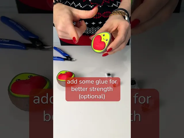 Avocado Clicker Heart Keychain, Romantic San Valentine's Gift, Love video thumbnail