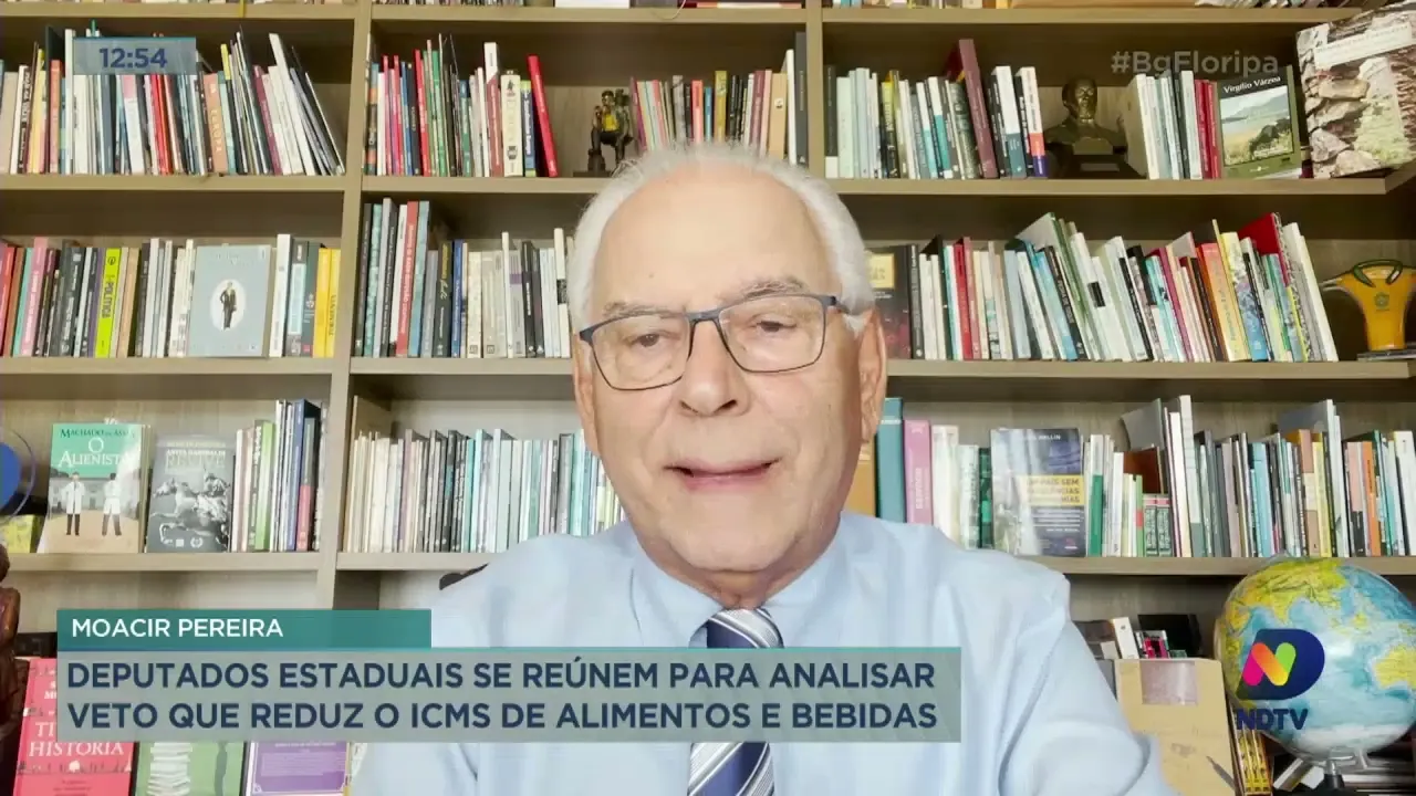 Moacir Pereira comenta sobre o veto que reduz o ICMS de alimentos e bebidas
