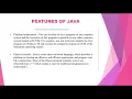 Java Tutorial Features of java in Tamil part - 2