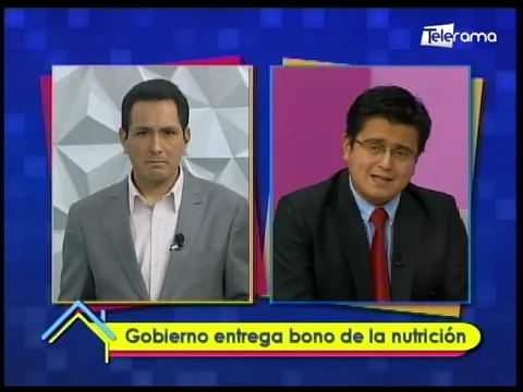 Gobierno entrega bono de la nutrición