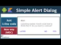 Material Alert Dialog Android Studio Tutorial Kotlin How to create alert Dialog