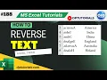 Excel Text Reversal Hack VBA Code Tutorial