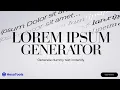 Lorem Ipsum Generator - Create Dummy Text Instantly