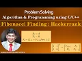 Fibonacci Finding Hackerrank Mathematics Problem and Solution in