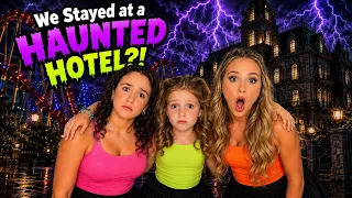 We Stayed at a HAUNTED HOTEL? 😱🏨 