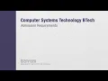 Computer Systems Technology BTech -