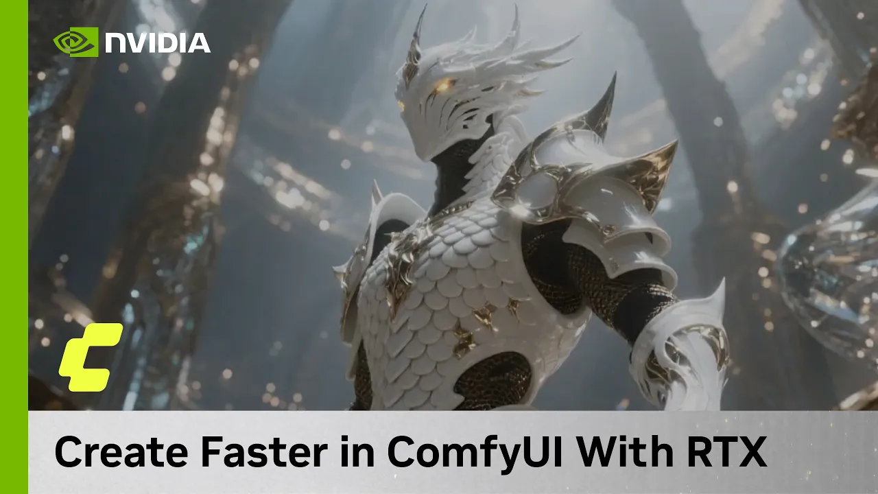NVIDIA Studio — NVIDIA & Comfy: Faster AI Generation on RTX (YouTube video ad)