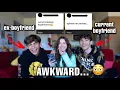 Answering UNCOMFORTABLE questions with my GIRLFRIENDS EX
