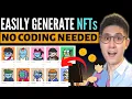 How to Randomly Generate 10 000 NFTs Quickly Full Collections and Make Money - No Coding Tutorial