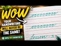 Cursive writing Alphabets made easy to learn Lesson 3