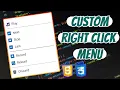 How to Make an Awesome Custom Right Click Menu