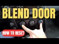 Blend Door Actuator Reset - 5 ways to fix car heating