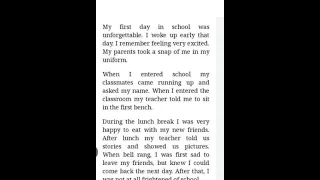 Essay On My First Day In School Short Essay Essay In English 