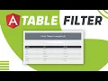 How to Create Filter Table using Angular How to use Angular Filter in Table Angular Tutorials