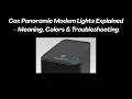 Cox Panoramic Modem Lights Explained - Meaning Colors Troubleshooting