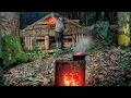 Download Lagu 🐾 Loyal Dog vs Bear | Building a Rainy Forest Shelter Alone 🌧️🏠
