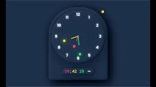 Build an Advanced Analog Digital Clock HTML CSS JavaScript Tutorial