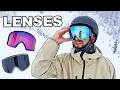 Goggle Lens Comparison - Sunny Cloudy Variable
