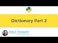 Python What is Dictionary in Python Python for beginners Python Full Course Python Tutorial