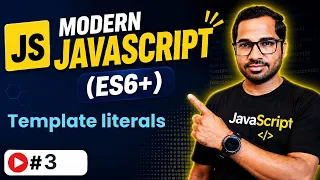 template literals template strings in ES6 Modern JavaScript ES6 Tutorial in Hindi in 2026