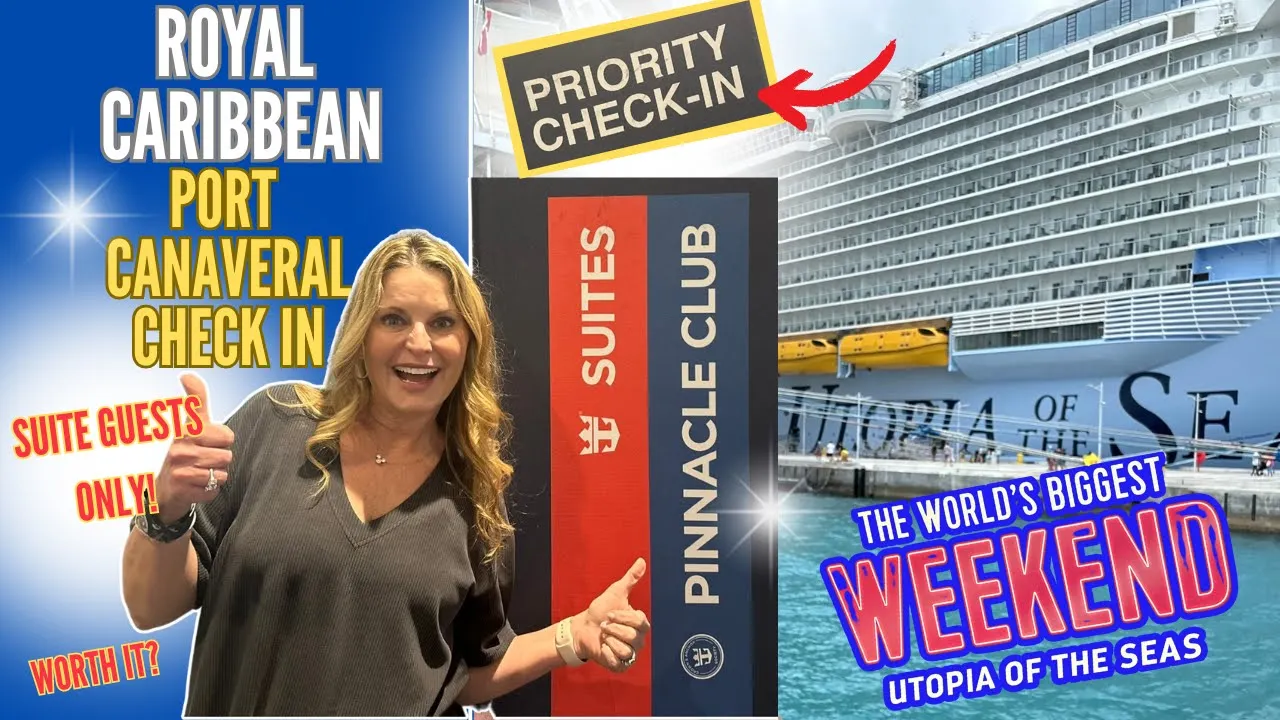 ROYAL CARIBBEAN * NEW UTOPIA OF THE SEAS * CONCIERGE * Port Canaveral Suite Check In Boarding Day 1