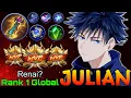 Lagu Deadly HyperCarry Julian Double MVP Gameplay - Top 1 Global Julian by Renai? - Mobile Legends