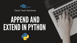 Append or Extend lists in Python Append and Extend method Python Tutorial for Beginners