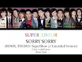 Super Junior 슈퍼주니어「SORRY, SORRY (SS2/Remix, Studio/Extended Version)」[Color-Coded Lyrics]