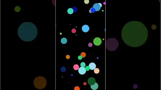 Random color size position circle wallpaper design using turtle in python
