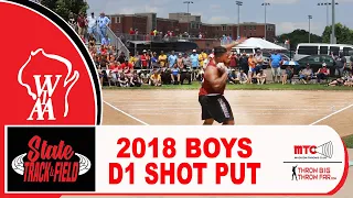 2018 WIAA D1 BOYS SHOT PUT