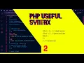 PHP programming 2022 PHP Syntax Simplified Programming tech happen