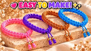 SO PRETTY! ✨ Easy DIY Macramé Bracelet Tutorial You Need To Try 💖