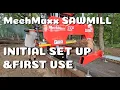 MechMaxx Sawmill Review First Fire Up and First Pine Log Milled How Many 2x4 s