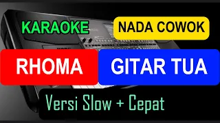 Download GITAR TUA - RHOMA IRAMA || Karaoke Nada Cowok || MP3