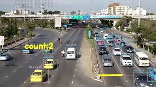 Traffic Vehicle Counting YOLO Opencv Python