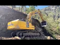 Download Lagu komatsu and hyundai excavator road widening | JCB Backhoe | Bulldozer | Heavy Mechanary