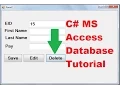 C MS Access Database Tutorial 8 Deleting selected data from database