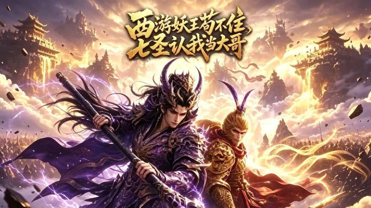 AI漫劇 西遊妖王苟不住七聖認我當大哥 陸玄穿西遊成蛇妖激活進化系統苟到妖王戰天斗地威震三界