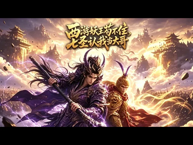 AI漫劇 西遊妖王苟不住七聖認我當大哥 陸玄穿西遊成蛇妖激活進化系統苟到妖王戰天斗地威震三界