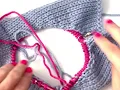 Picking up and knitting a v-neck collar