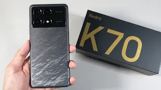 Xiaomi Redmi K70 unboxing camera speakers antutu gaming test