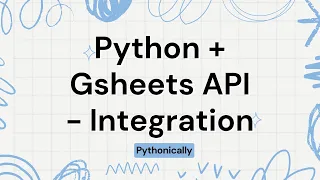 How to integrate gsheets api in python in Urdu Hindi - Google Sheets