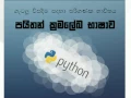 Python Sinhala Tutorial - Intro