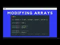 Capture Collections of Data with Arrays Modifying Arrays--The Modern JavaScript Boot Camp