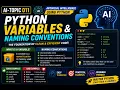 AI-Topic011 Python Variables Naming Conventions Artificial Intelligence using Python