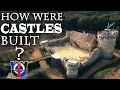 How were castles built constructed in the medieval period